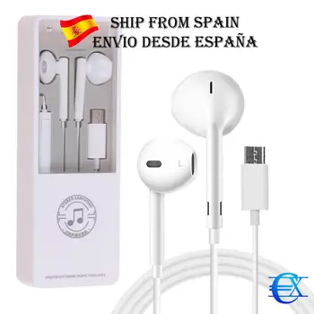 EUROXANTY®| Auricurales tipo c | Bluetooth auriculares | auriculares con Cable | Auriculares con micrófono | Auriculares con micrófono
